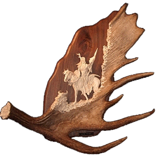 Monte Baker Antler Carvings  Deer, Moose & Elk Antler Art For Sale